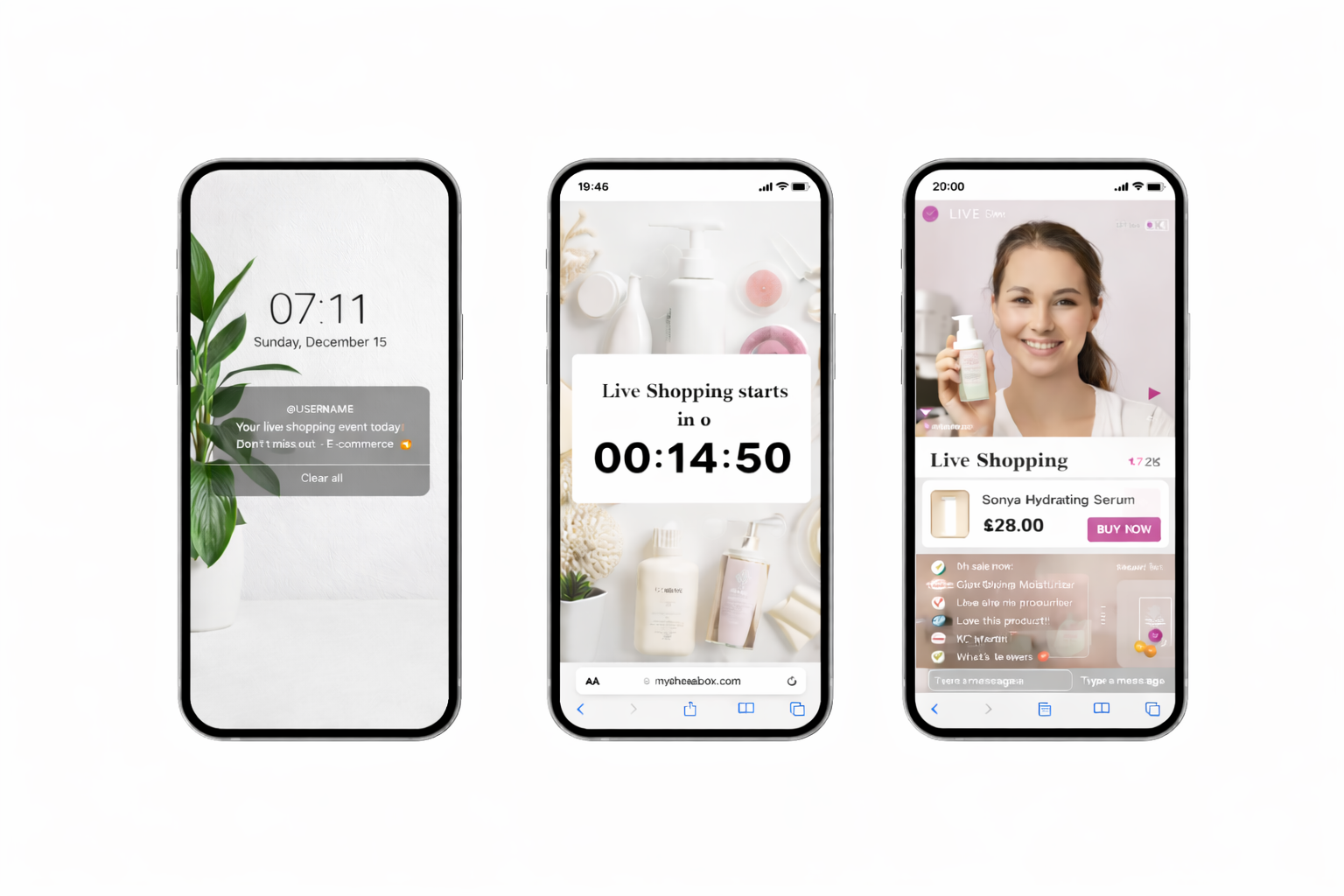We help add live shopping to your website 